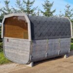 Sauna rectangle peinture grise