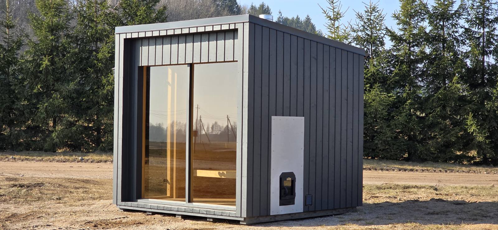 Sauna cabine à ossature isolée