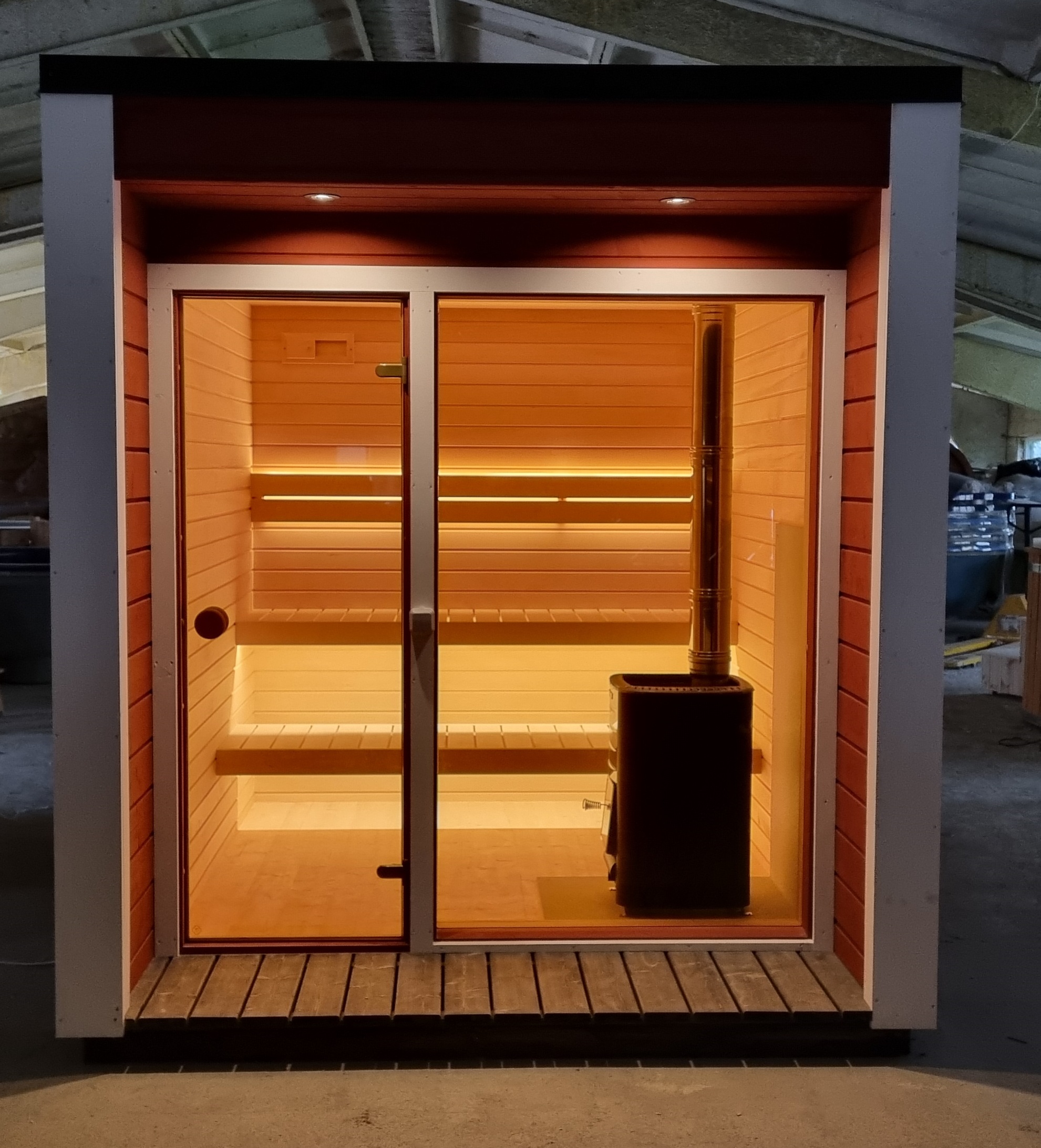 Réalisation de sauna cabine sur mesure